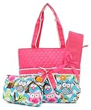 Quilted Owl Chevron Diaper Bag Hp by ngill