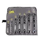 Klein Tools 68222 Ratcheting Box Wrench Set, 7-Piece by Klein [並行輸入品]