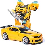 18cm 変形ロボット車おもちゃ少年映画アニメモデル変形車子供ギフト (B)