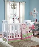 Disney Minnie 4 Piece Crib Bedding Set, Butterfly Charm by Disney