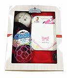 パパジーノ ズービーペッツ てんとう虫 出産 お祝い セット ビブ ピンクリボン オーボール ピンク (AM_ZPG504-1)