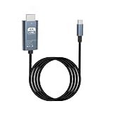 USB C - HDMI ケーブル 2米(4K@30Hz)、高速 USB タイプ C - HDMI コード (Thunderbolt 3/4 対応)、iPhone 15 シリーズ、MacBook Pro/Air、iPad Pro、Galaxy S8 〜 S24、iMac、Surface 用