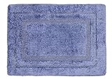 バスマット 足拭きマット 風呂マット 61*43cm 吸水性 滑り止め お洒落 ふかふか 抗菌 丸洗い お風呂 バス用品 キッチン 浴室 玄関 ブルー
