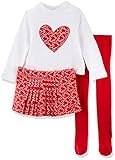 アガタ・ルイス・デ・ラ・プラダ ベビー Agatha Ruiz de la Prada Baby 赤いハートのセーターとスカートとタイツ 4A