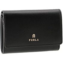 FURLA フルラ 2つ折り財布 アテナ 現行ロゴ ブラック FURLA フルラ 二つ折り財布・三つ折り財布(財布)｜海外ブランド