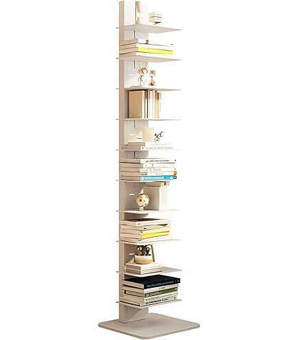 Amazon｜タワー6 ドッタス イタリア製 スチール 本棚 ホワイト｜本棚