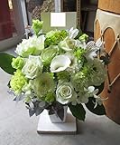 ＴＶチャンピオン出場 【お供え 今旬 フラワーアレンジメント 5,500円 白】お供え花 お悔み 花 ペットお供え花 ペット 四十九日 一周忌 お彼岸 新盆 お盆 命日 法事