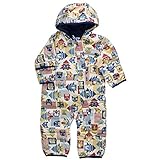 70cm (473)NAVY_CRITTER_BLOCKS_PRINT コロンビア COLUMBIA スナッグリー バニー バンティング ベビー ダウン SN0219