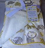 Super Soft Sherpa Baby Blanket 30 x 40 Reversible White - Sweet Zoo Unisex by SL Baby Collection