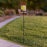 モロッコ電池式Flameless LED Candle Lantern Garden Stakeライト