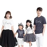 ロゴタッセル ラウンドティー 家族お揃い 親子おそろいコーデ (M, 木炭)