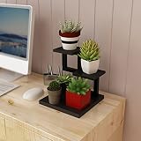 フラワースタンド人工板ミニデスクトップポットラックリビングルーム屋内バルコニーパティオ工場盆栽装飾フレーム (色 : C)