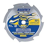 Irwin Tools 4935201 6-Tooth WeldTec Corded Circular Fiber Cement Saw Blade, 7-1/4" [並行輸入品]