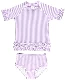 RaffleButts ラッフルバッツ　ライラックストライプ　ラッシュガード上下セット (3T(89-96cm))
