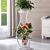 フラワーラックヨーロッパの錬鉄製の花の棚多層フロアのバルコニークロロプランター室内のリビングルーム階段緑の水仙