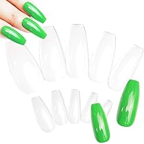 Amazon | ネイルチップ クリア アーモンド 10サイズ 120枚 AN79 ネイル