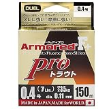 DUEL(デュエル) PEライン 0.4号 アーマード F+ Pro トラウト 150M 0.4号 オレンジ トラウト・管釣 H4115