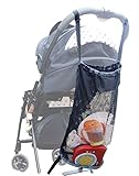 Mille Ti Rana ベビーカー バッグ 収納 小物入れ ネット (黒)