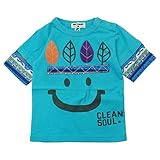 【春物】 CHILD CHAMP(チャイルド チャンプ) SZ天竺インディアン5分Tシャツ 100cm /BL NO.C-86161154