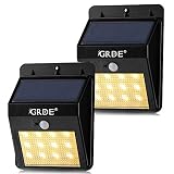 Solar Motion Sensor Light, 12LED Outdoor Wireless Waterproof Security Light with Two Intelligent Mod