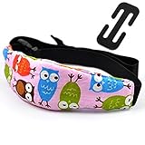Cunina チャイルドシート頭や首をサポート ベビー 車用のヘッドバンド　睡眠サポート頭 ベルト調節可能 長旅行バンド赤ちゃん 固定バンド大人も使用可能 (フクロウ)