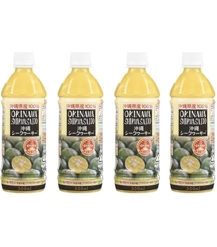 Amazon.co.jp: オキナワ シークヮーサードリンク 100 500ml PET×2本