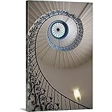 マークThomasプレミアムシックラップキャンバス壁アート印刷題名Looking Up At A Spiral Staircase ;ロンドン 32" x 48" 1900397_24_32x48_n