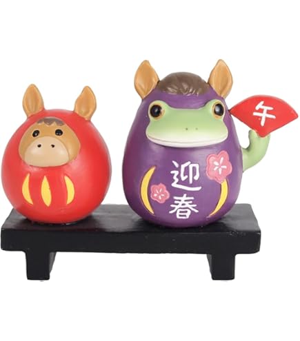 Amazon.co.jp: ダイカイ コポー カエル お正月 置物 フィギュア 縁起物