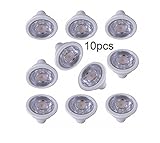 RUICAIKUN 超高LED GU10電球ライトスポットライトランプ（2800K）6W（110V自然な白、600ルーメン、70ワットの白熱電球と同等） (GU10-10個入)