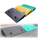 凹槽 ゴムランプ 高さ 3~19cm 段差スロープ 転倒防止 安定 段差解消プレート 耐荷重 1000kg ゴム製 階段 段差プレート 幅13/22/27/38/40/50cm に適用 しきい値パッド 車椅子スクーターな 道路駐車アシスト (カラー : 黒, サイズ : 長さ50x幅13x高さ3cm)