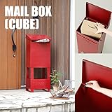 メールボックス(キューブ) メールボックス(キューブ)　レッド　1個 【1点】