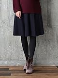 Angeliebe エンジェリーベ マタニティ スカート ミディ丈 ウール混 フラノ フレアースカート 妊婦服 産前 産後 M ～ L ネイビー 22067 22067302