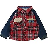 【秋冬物】 CHILD CHAMP(チャイルド チャンプ) バッファローチェック×杢裏毛切替ジャケット 90cm/BK NO.C-86153205