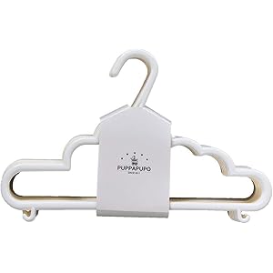 PUPPAPUPO ベビー&キッズ ハンガー 15本セット 【クラウド】 収納 おしゃれ ベビー キッズ サイズ お洗濯