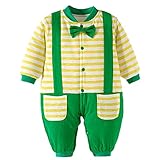 Zhhlinyuan 良質 赤ちゃん Boy Girl Infant Autumn Winter Warm Jumpsuit Bodysuit Cotton Clothes