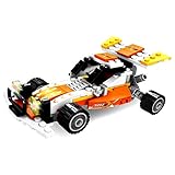 JL SHOP スポーツカー クリエイター 積み木セット　三つのモデル 子供おもちゃ (レース)