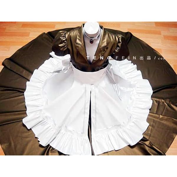 Amazon.co.jp: [AGW] オリジナルメイド服ー グリーン光沢サテン