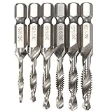 MOHOO 高速度鋼 4241 6インチの組み合わせセット 六角シャンクドリル 面取り機タップタップドリルねじタッピングタッピングOne複合線