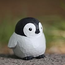 貴重1品もの　木彫ペンギンの置物　大小2個セット 貴重1品もの 木彫ペンギンの置物 大小2個セット