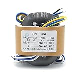 30VA（0V-115V-230V）Rタイプトランス/電源トランスデュアル24V 30W