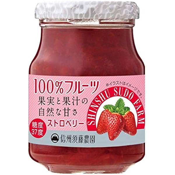 Amazon.co.jp: Shinshu Sudo Nouen Sudo Jam, 100% Fruit Strawberry 