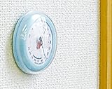 シンワ測定 温湿度計 Q-3 丸型 ライトブルー 6.5cm 70498
