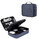 bagsmartダブルレイヤー旅行ユニバーサルケーブル整理Cases電子機器アクセサリストレージバッグfor 10.5 " iPad Pro、iPad air、充電器、Kindle BM0200085