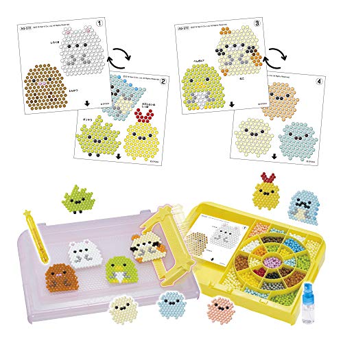 レビュー アクアビーズすみっコぐらしイラストシートで遊んだ様子 なきらぼ