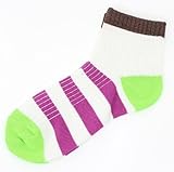 BAJA SMILE ライン入り くるぶし丈ソックス【2174105】 (13-15cm, オフホワイト)