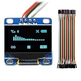 0.96" I2C IICシリアルOLED LCD LEDディスプレイモジュール SSD1306液晶 128×64 40pcs Dupont Wire 20CM STM32/51/MSP430/Ard