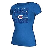 NHLモントリオールカナディアンズレディース2016冬スカイラインスクリプトキャップスリーブTシャツ、スモール、ブルー