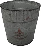 大橋新治商店 アンティーク調 ブリキ鉢カバー プランターカバー Tin pot ブランカ ポット M 30-704