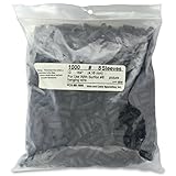Surflon Size 8 - 1000-Piece Picture Wire Crimping Sleeves, Black [並行輸入品]