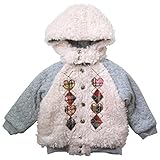 《秋冬春対応》 CHILD CHAMP(チャイルド チャンプ) アーガイルのボアスタジャン袖ニットキルト 110cm/IV NO.C-271051